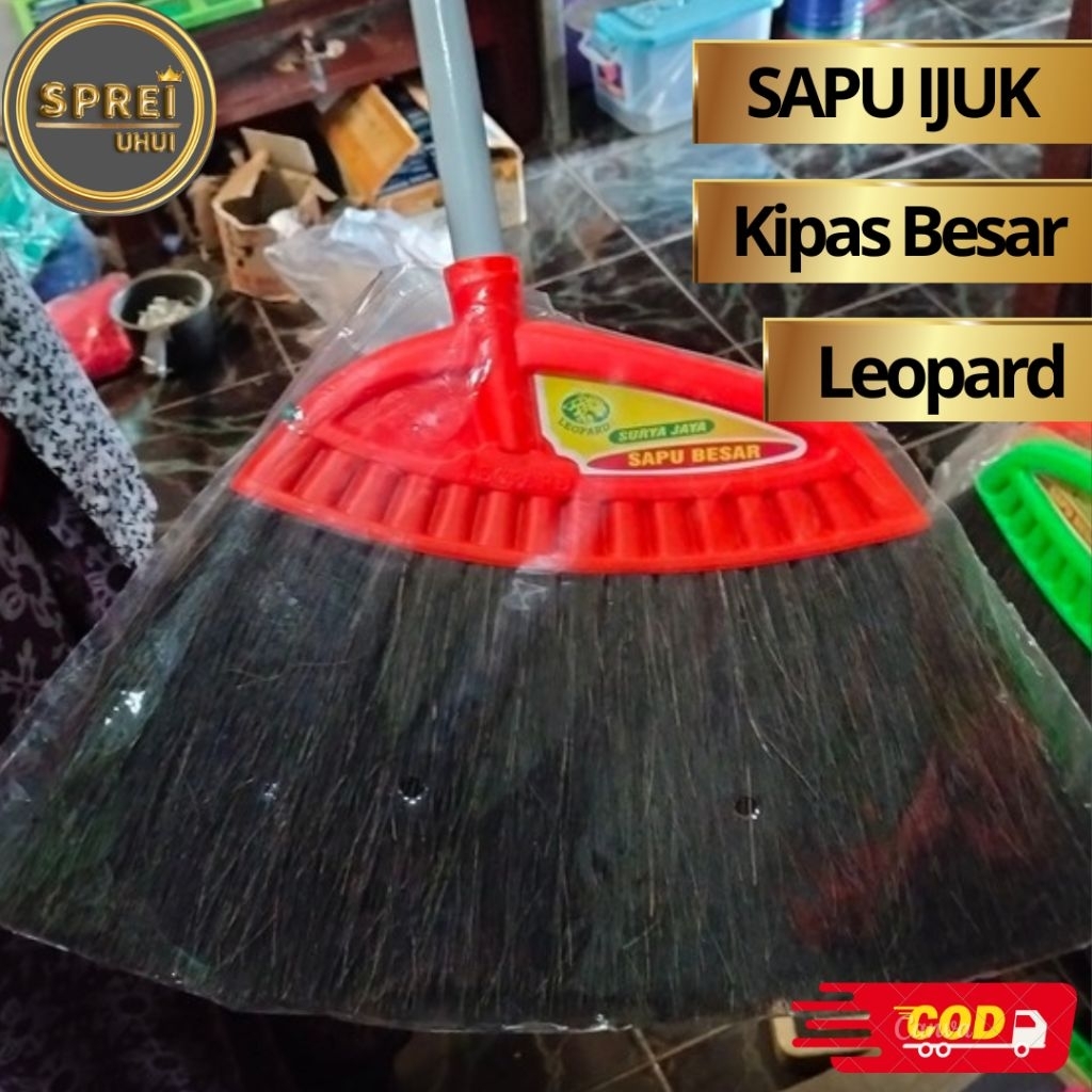 SAPU IJUK LEOPARD  sapu kipas besar sedang dan kecil