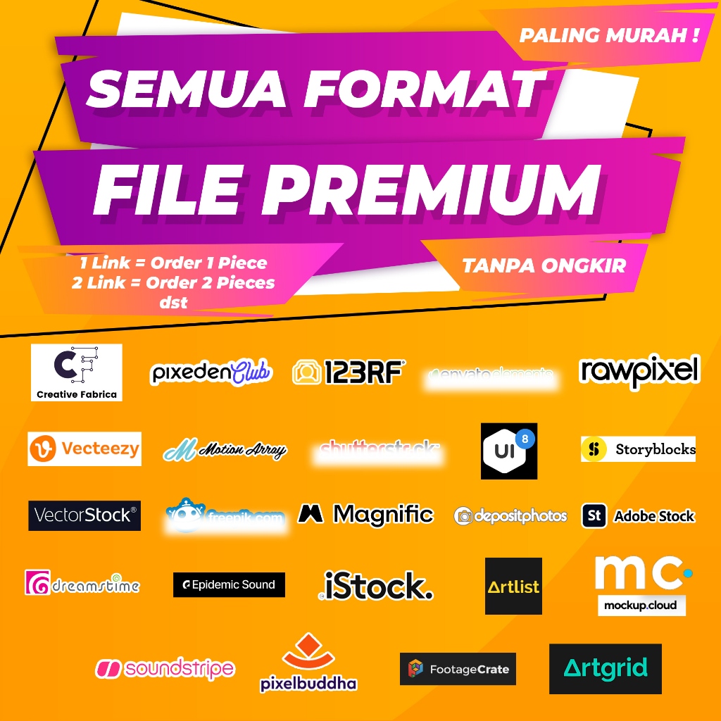 Jasa Download Shutt3rst0ck Adobestock Adobe UI8 Fr33p1k Magnific iStock Dreamstime 123RF Depositphot