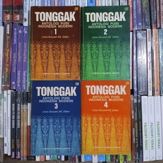 Sepaket Tonggak Antologi Puisi Indonesia Modern 1234 By Linus Suryadi AG ORIGINAL