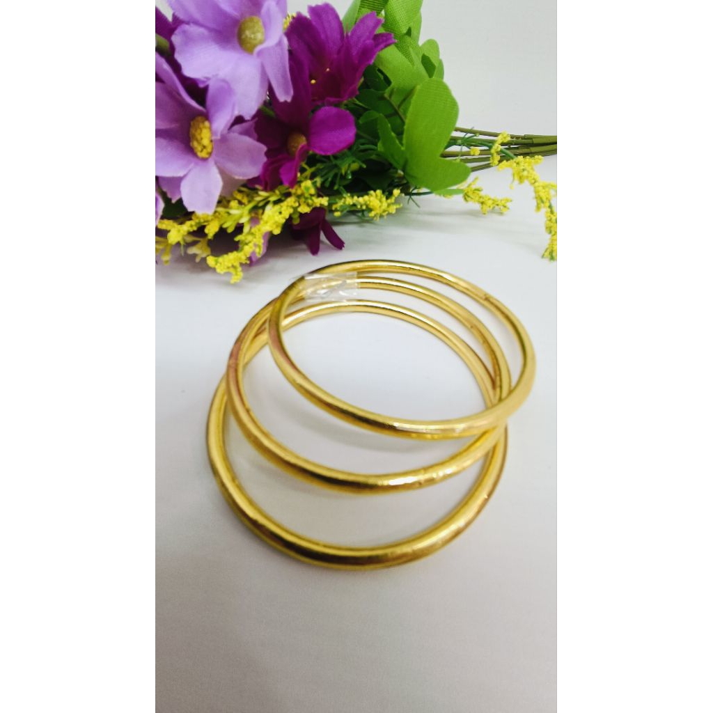 Gelang keroncong polos lapis mas kristal