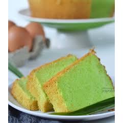 Chiffon Cake Slice / bolu chiffon pandan