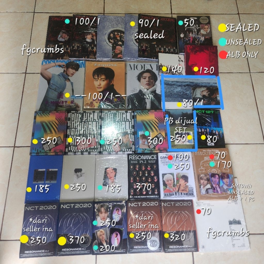 Ready Stock Album NCT 127 NCT DREAM SMCU Smtown Palace Potrait PB Mark Album Doyoung Haechan Savory 
