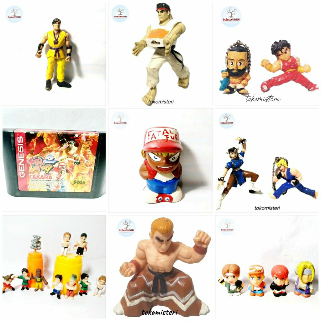 Celengan Ganci Kaset Sega Terry Bogard Geese Howard Fatal Fury Ken Ryu Chunli Zagat Bison Dhalsim Bl