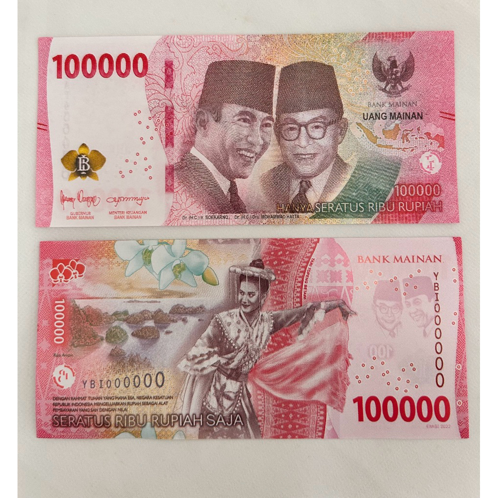 uang mainan seri baru l uang mainan l uang mahar