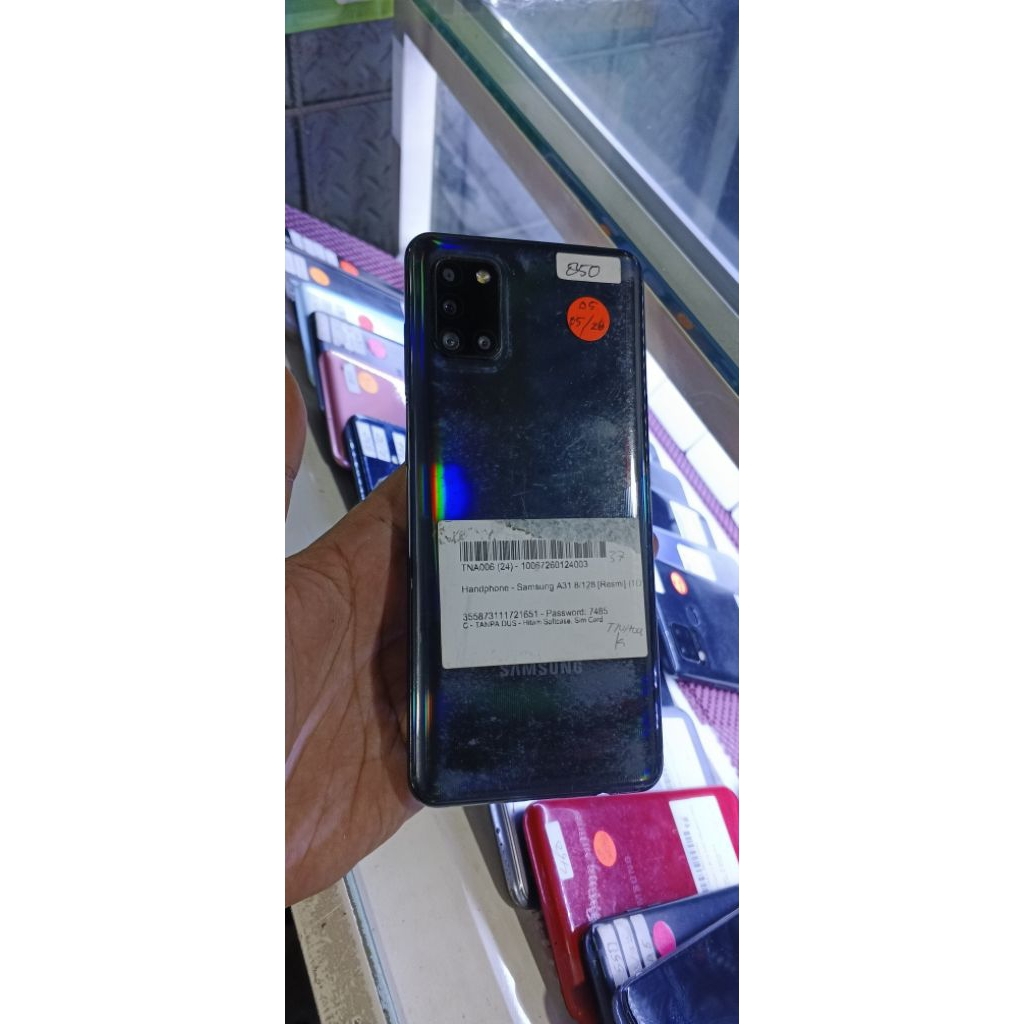 SAMSUNG A31 RAM 8/128GB NORMAL SIAP PAKAI ORIGINAL