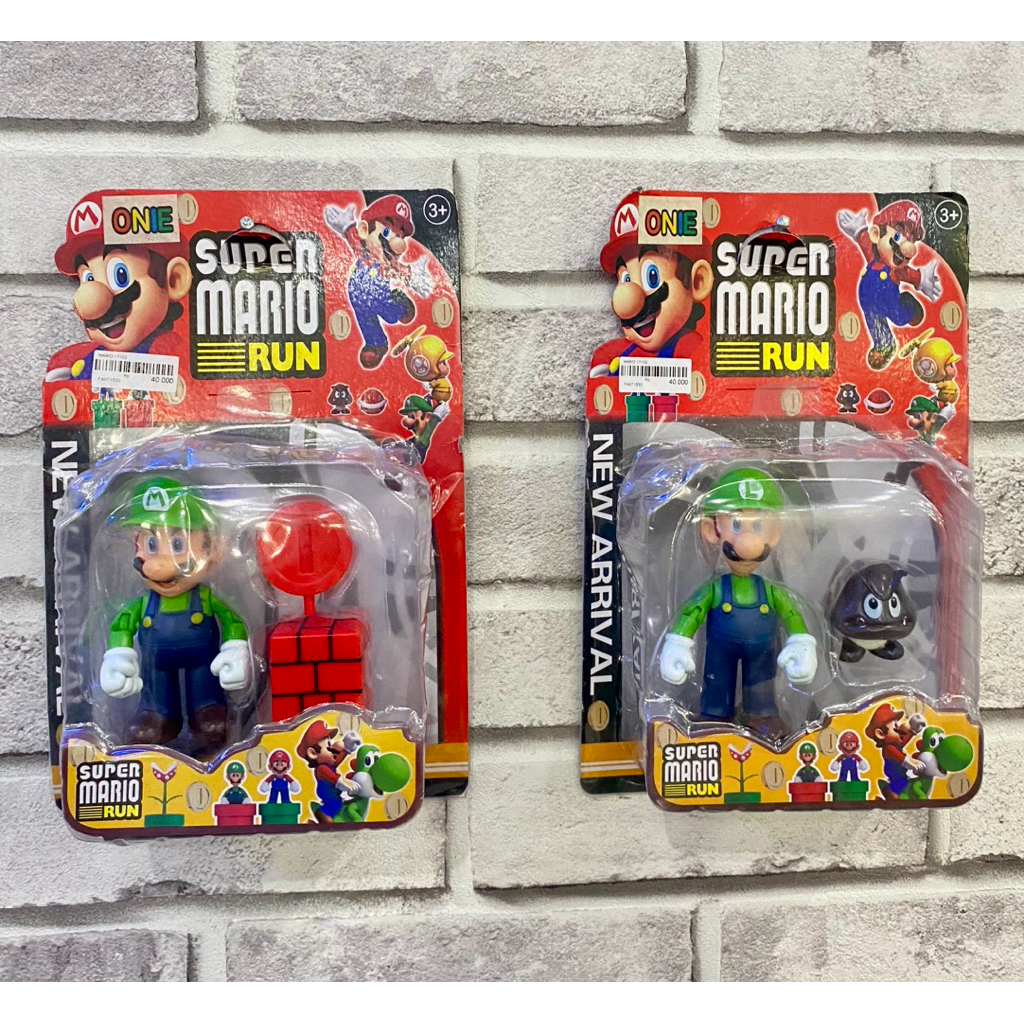 Mainan super Mario Run / Mainan Figura Mario Koleksi