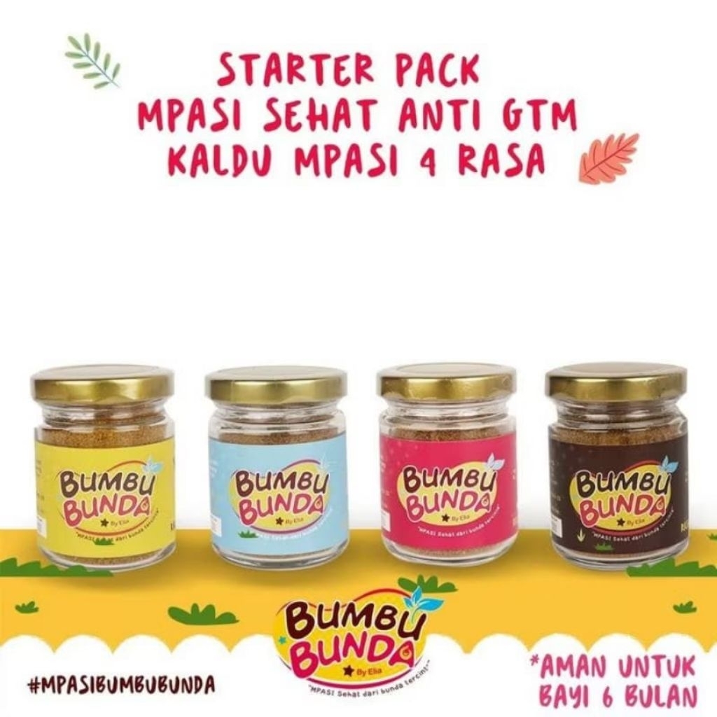 BUMBU BUNDA by Elia Organic Food Powder MPASI Kaldu Bayi Kaldu MPASI Bubuk Slow Cooker | Kaldu Ayam 