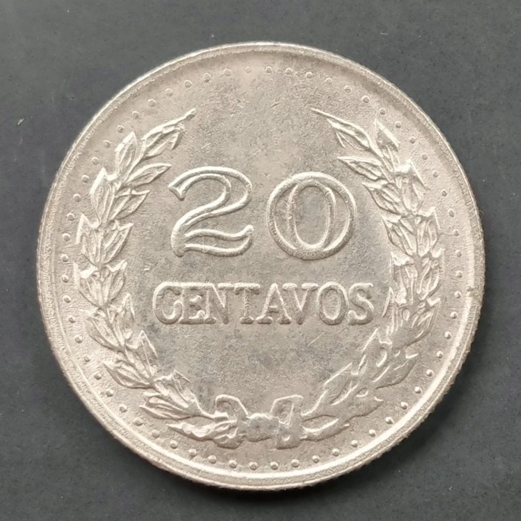 Koin Kuno Colombia 20 Centavos 1971