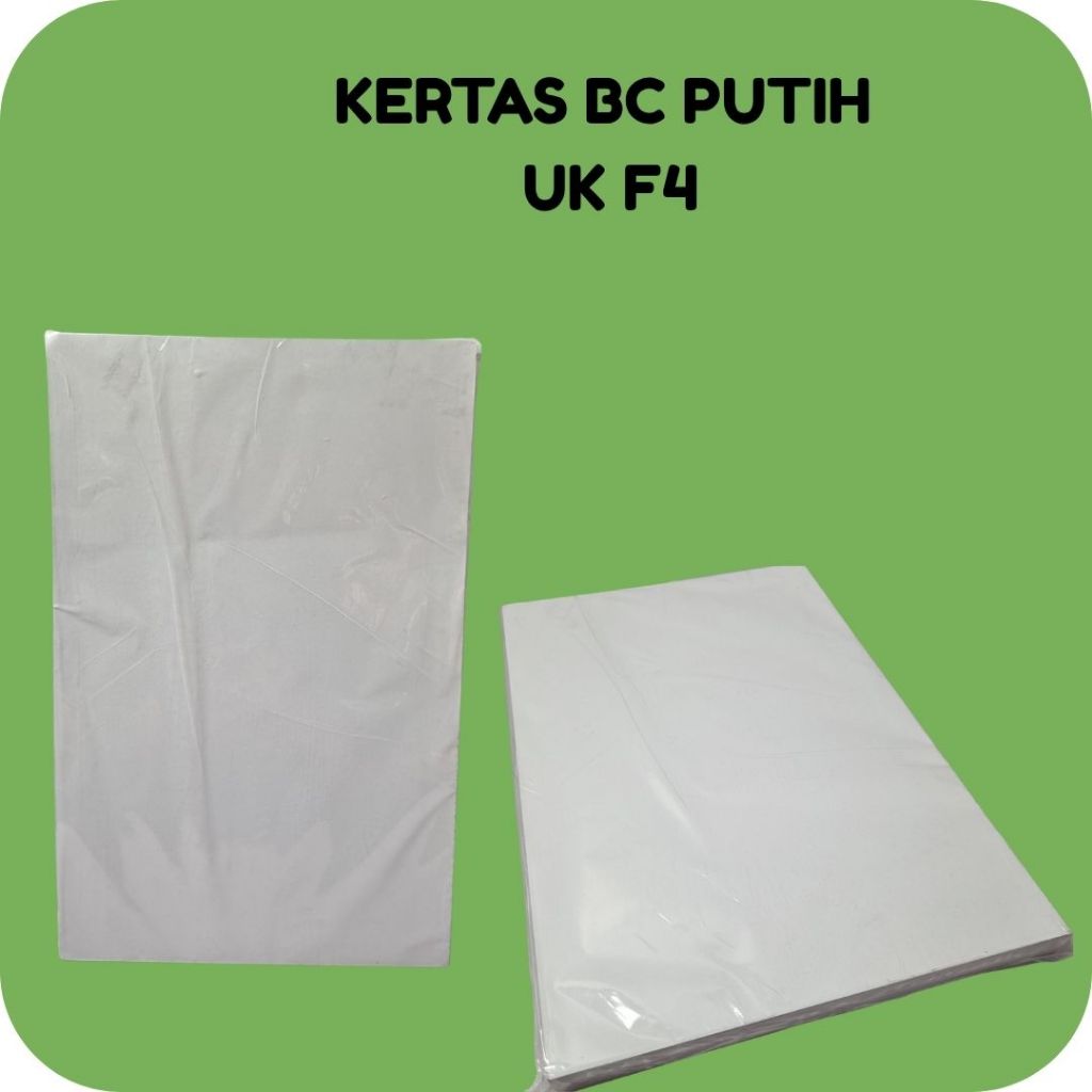 KERTAS BC PUTIH F4 | KERTAS BUFALLO PUTIH FOLIO | KERTAS COVER