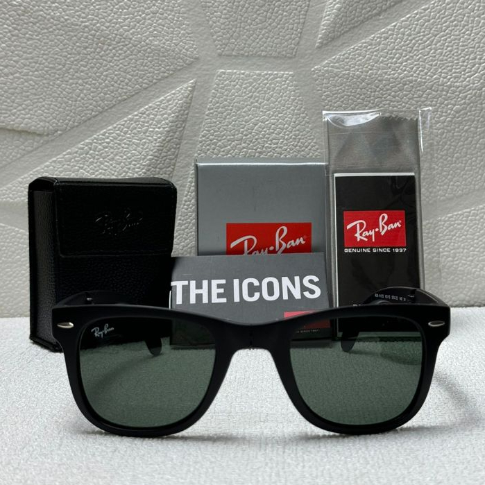 KACAMATA RAYBAN WAYFARER RB4105 601S FOLDING  BLACK DOFF ORIGINAL