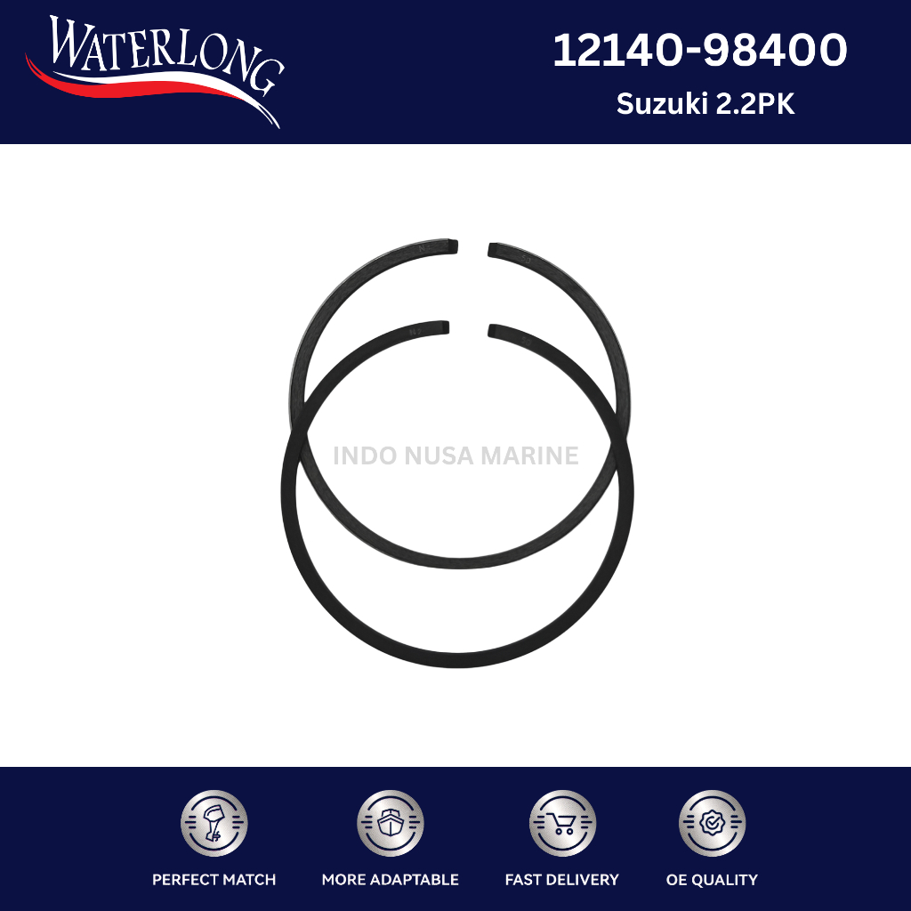 12140-98400 Piston Ring Suzuki 2.2PK SPAREPART OUTBOARD / SUKU CADANG MESIN TEMPEL WATERLONG