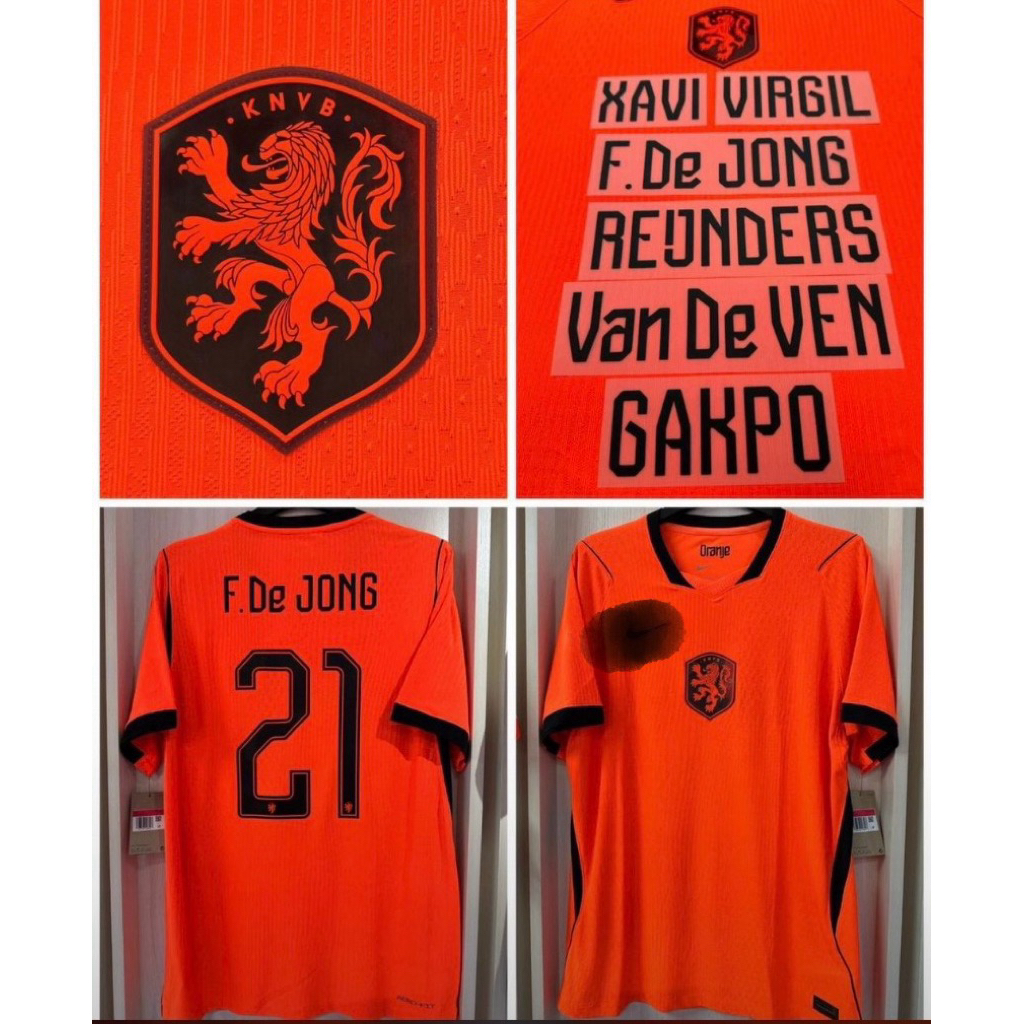 Jersey Kaos Baju Sepak Bola Timnas Belanda Netherland Netherlands Home Away 3rd Third Edisi Spesial 