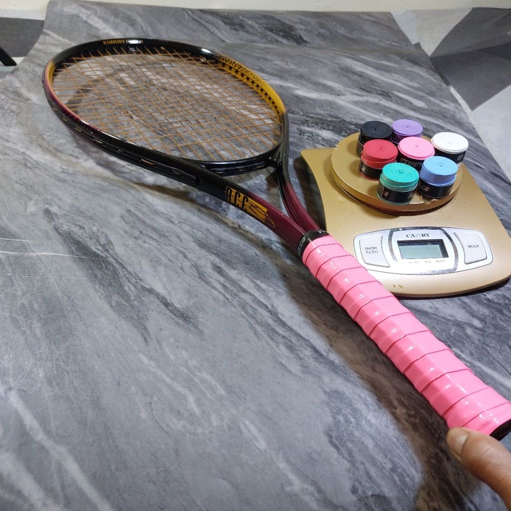 RAKET TENIS ORIGINAL SPALDING ACE  BEKAS 333GRAM SIAP PAKAI