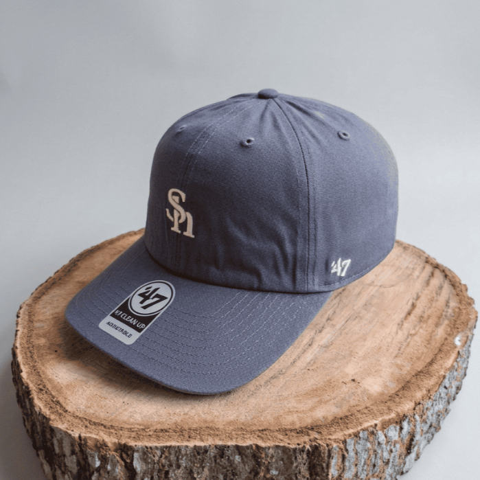 Topi '47 Brand Clean Up SH Logo Dark Grey Original Model Premium Baseball Cap Klasik
