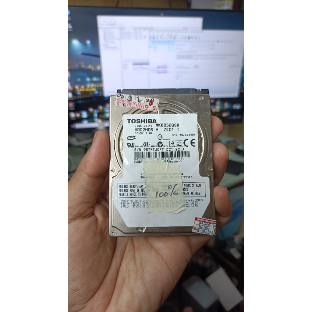 HARDIS LEPTOP 80GB TOSHIBA