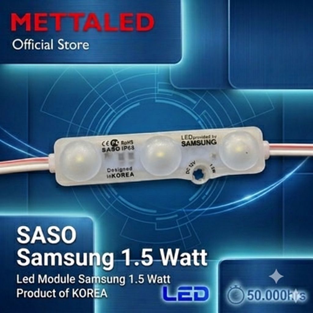 LED MODULE SASO 3 Mata 5730 White 1,5W