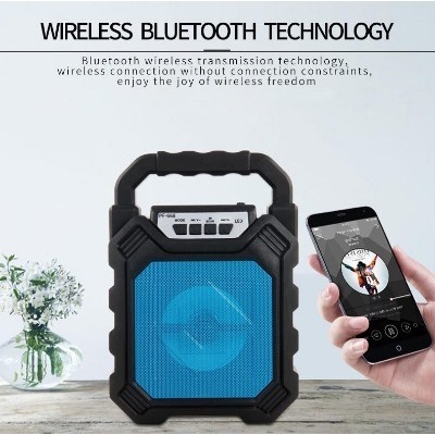 Speaker Bluetooth Portable YD 668 Mic Salon Mini LED Disco Bass Wireless