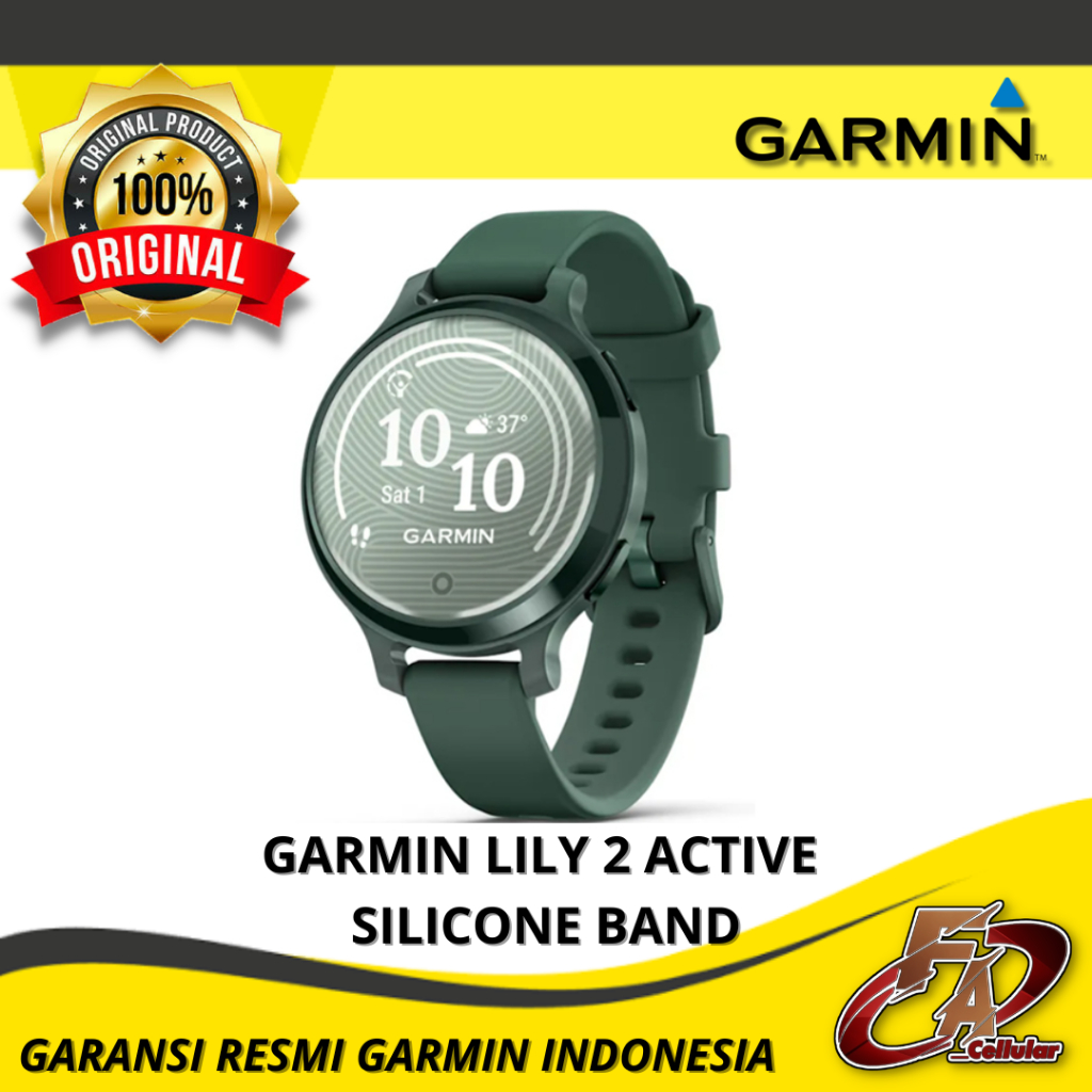 Garmin Lily 2 Active Silicone Band Smartwatch - Garansi Resmi Garmin Indonesia