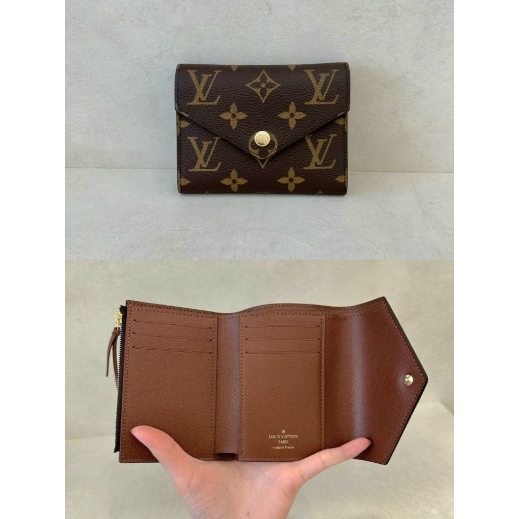 Louis Vuitton LV Victorine Monogram Wallet Brown