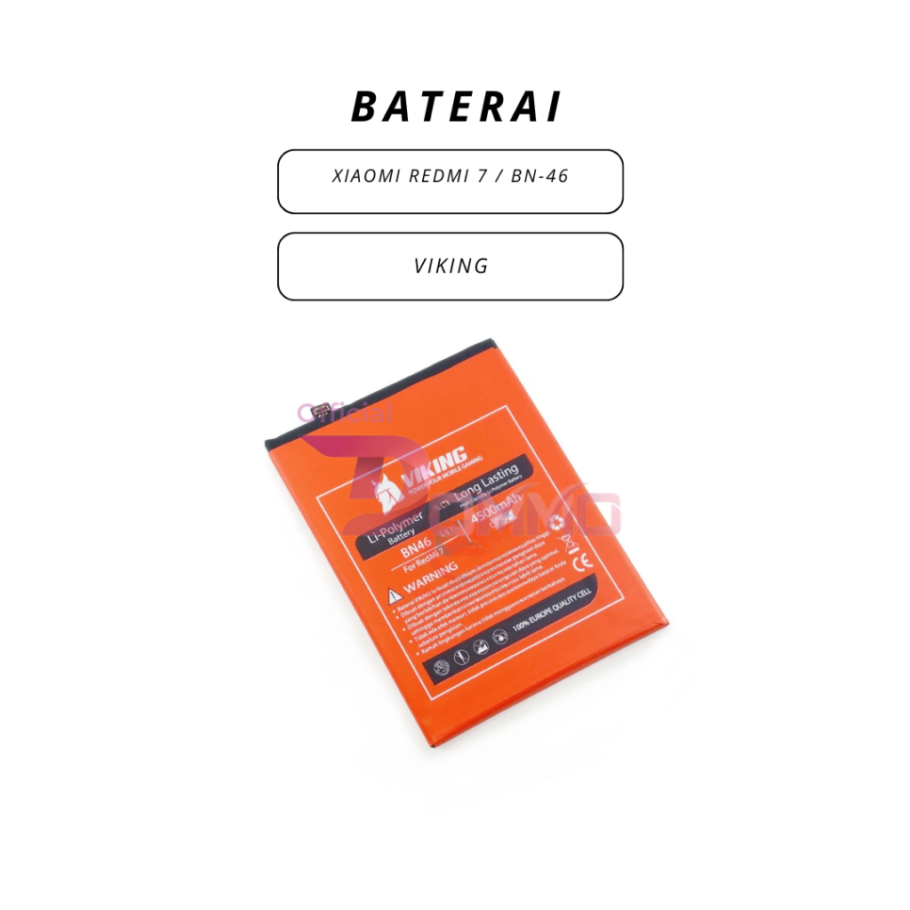 BATERAI / BATTERY / BATRE FOR XIAOMI REDMI 7 / BN-46 VIKING DOUBLE POWER
