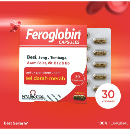 Knochen- Feroglobin Vitabiotics Kapsul ready stock
