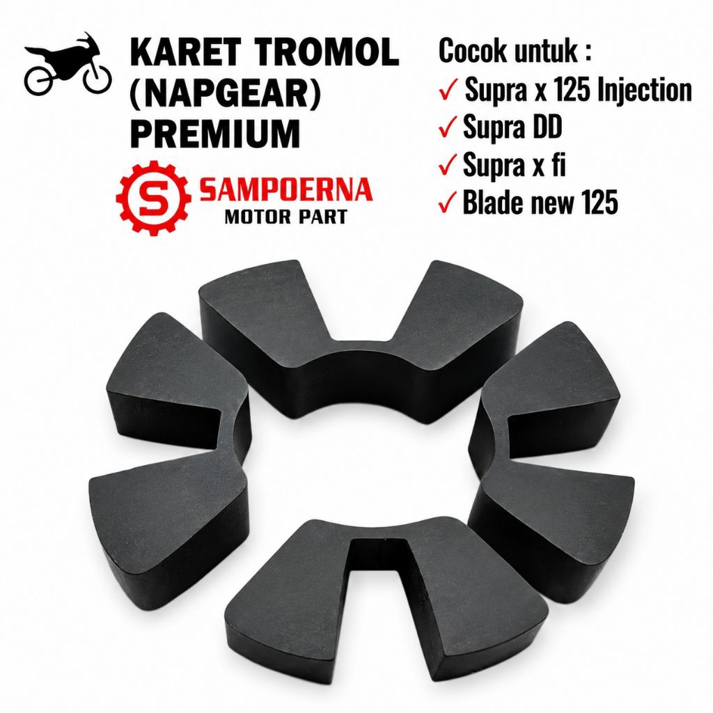 karet tromol untuk Supra X 125 injeksi, Supra X double disc