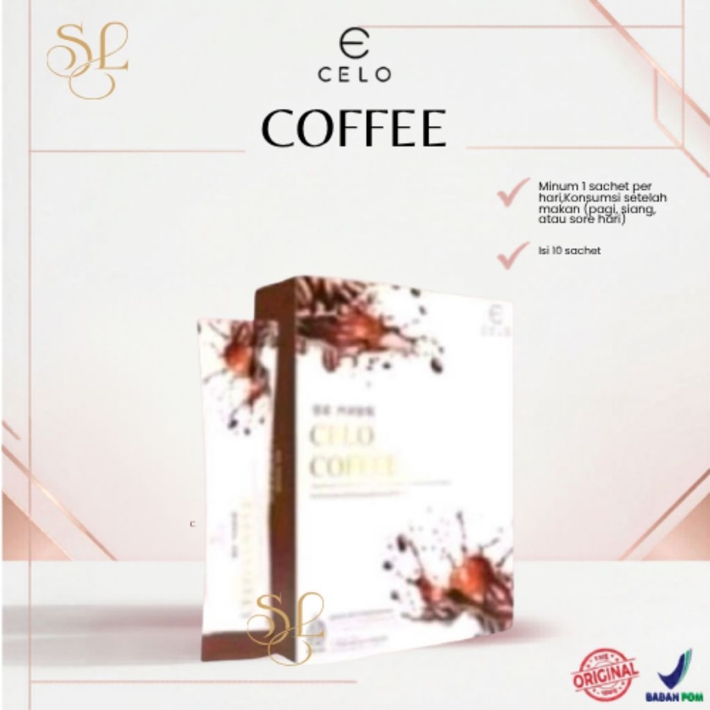 (READY STOK) [NEW LAUNCH] CELO BROWN COFFEE CELO COFFEE SLIMMING ORIGINAL (10 SACHET ) / CELO KOPI A