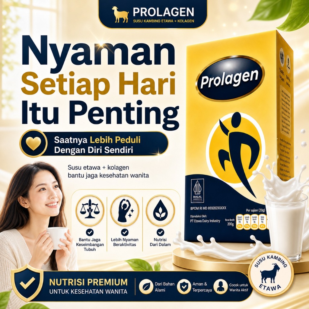 Kunci Hidup Tenang & Nyaman: Konsumsi Susu Kambing Etawa Kolagen Setiap Hari