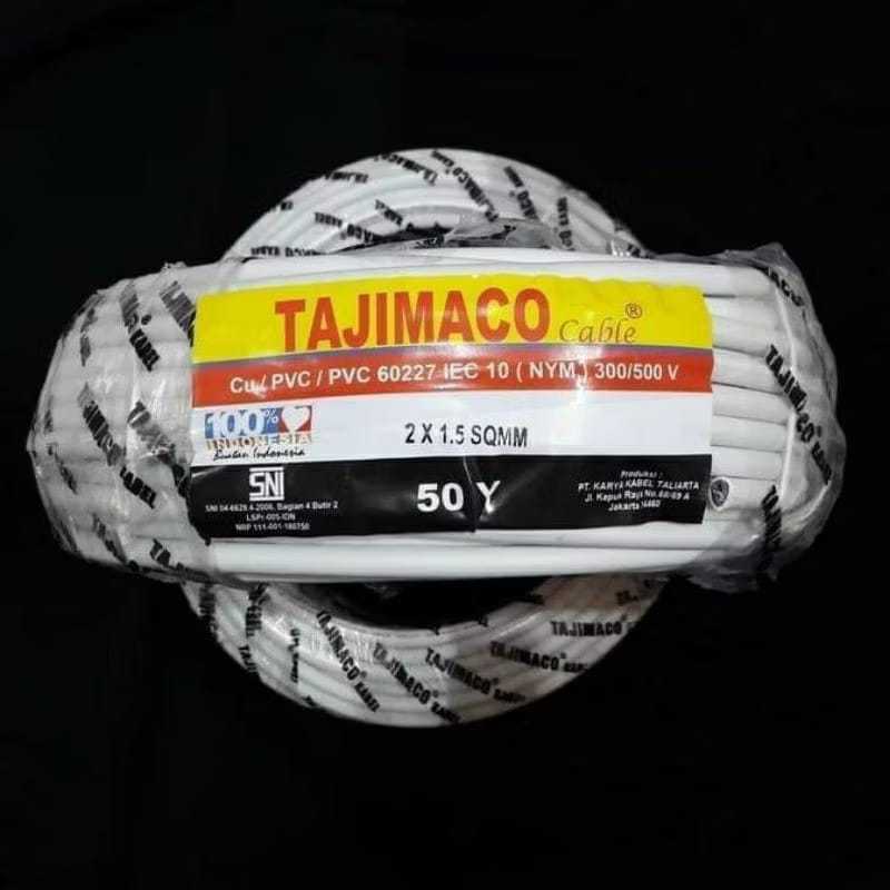 KABEL SNI NYM TAJIMACO 2 X 1.5 2 X 2.5 100 YARD