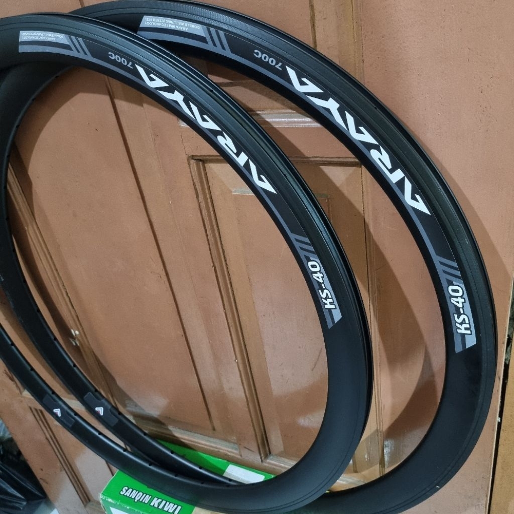 velg rim fixie 700c 36H 4cm Alloy hitam araya original 1 biji velg
