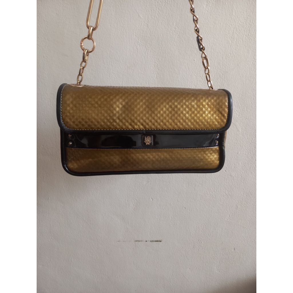shoulder bag glitter, keren bisa untuk tas pesta dari Daks lengkap tag dan noser