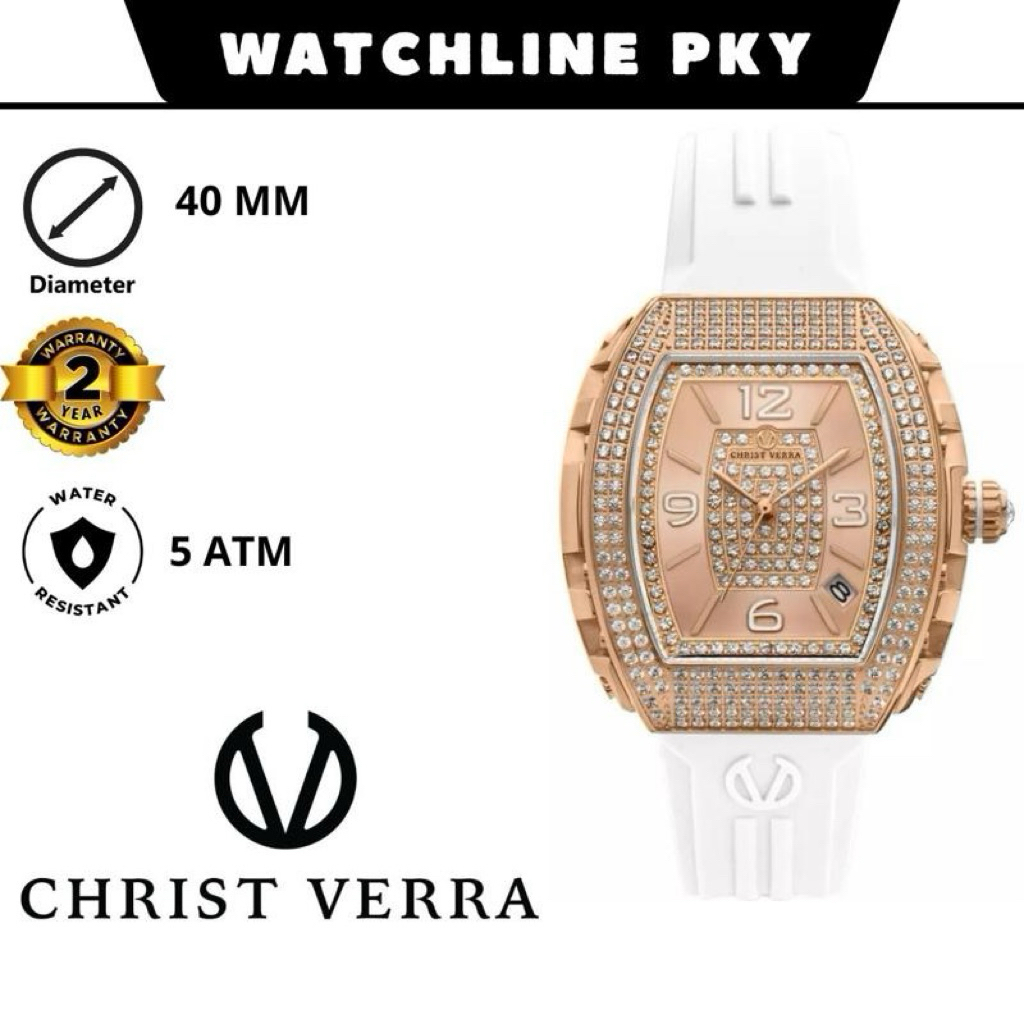 JAM TANGAN WANITA BRAND CHRIST VERRA ORIGINAL