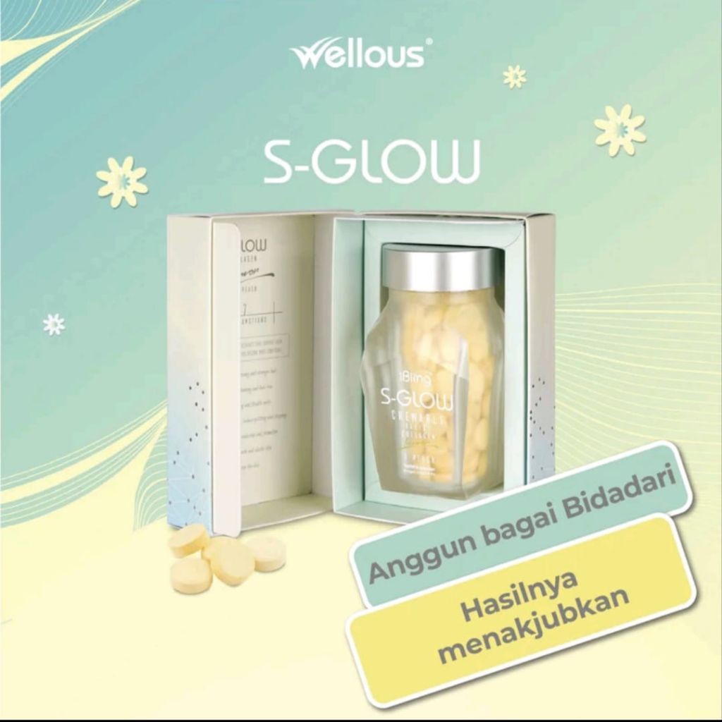 S GLOW SUPLEMEN RAMBUT KUKU KULIT LANGSUNG DARI DISTRIBUTOR RESMI WELLOUS