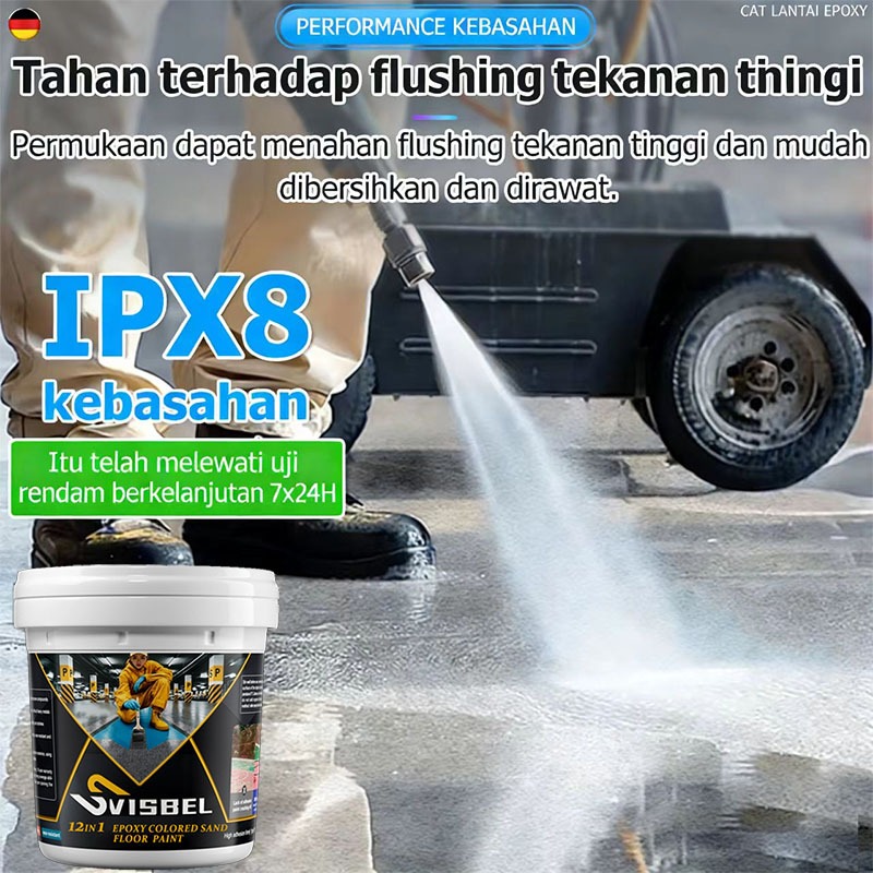 Ecoliving_ Cat Lantai Epoxy Lantaisemen 5Kg Cat Lantai Epoxy Pasir, Hasil Sempurna Ideal Untuk