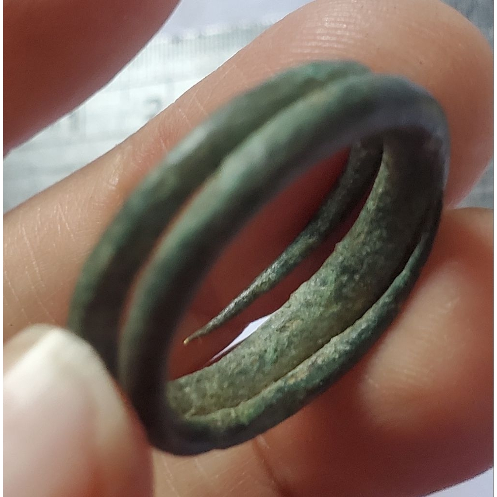 cincin perunggu ring 7 temuan sungai