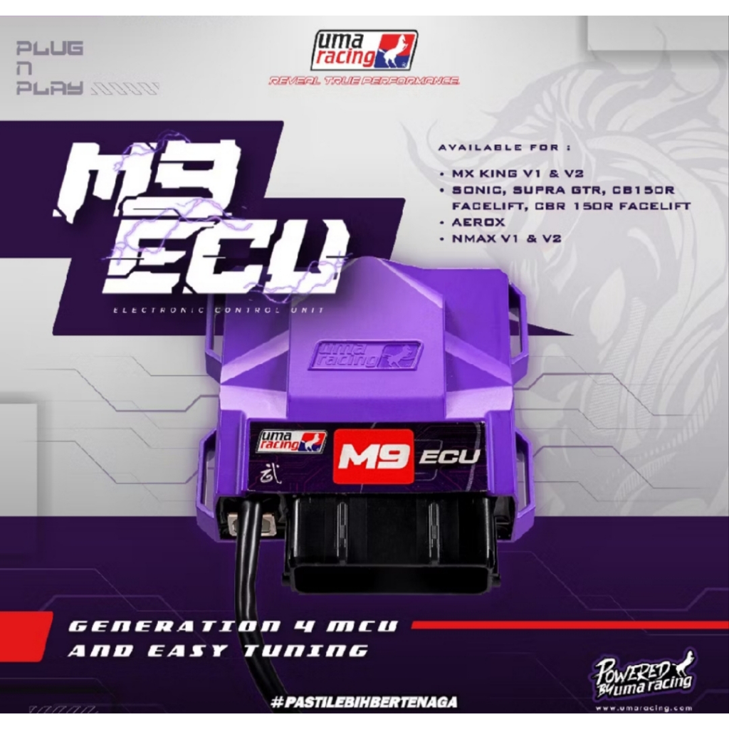 ECU Uma Racing M9 Mx King  Sonic  Aerox  Nmax New  Nmax Old  R15 V2  Vixion NVA  Xabre