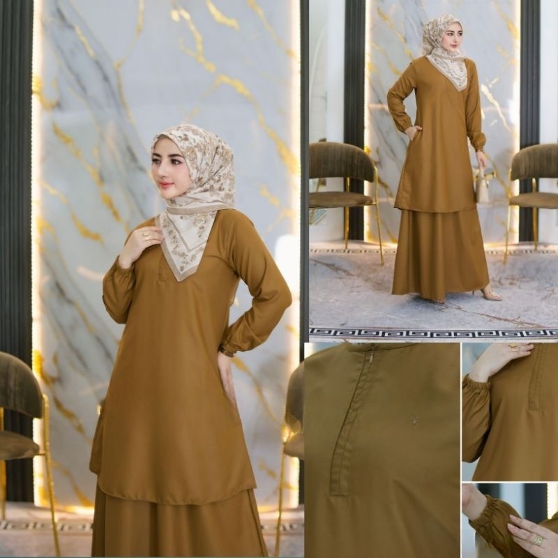 algazali fashion Stelan tunik dan Rok Pemda Asn pdh Baju Dinas Kerja Pemda Model Terbaru Bahan Toyob