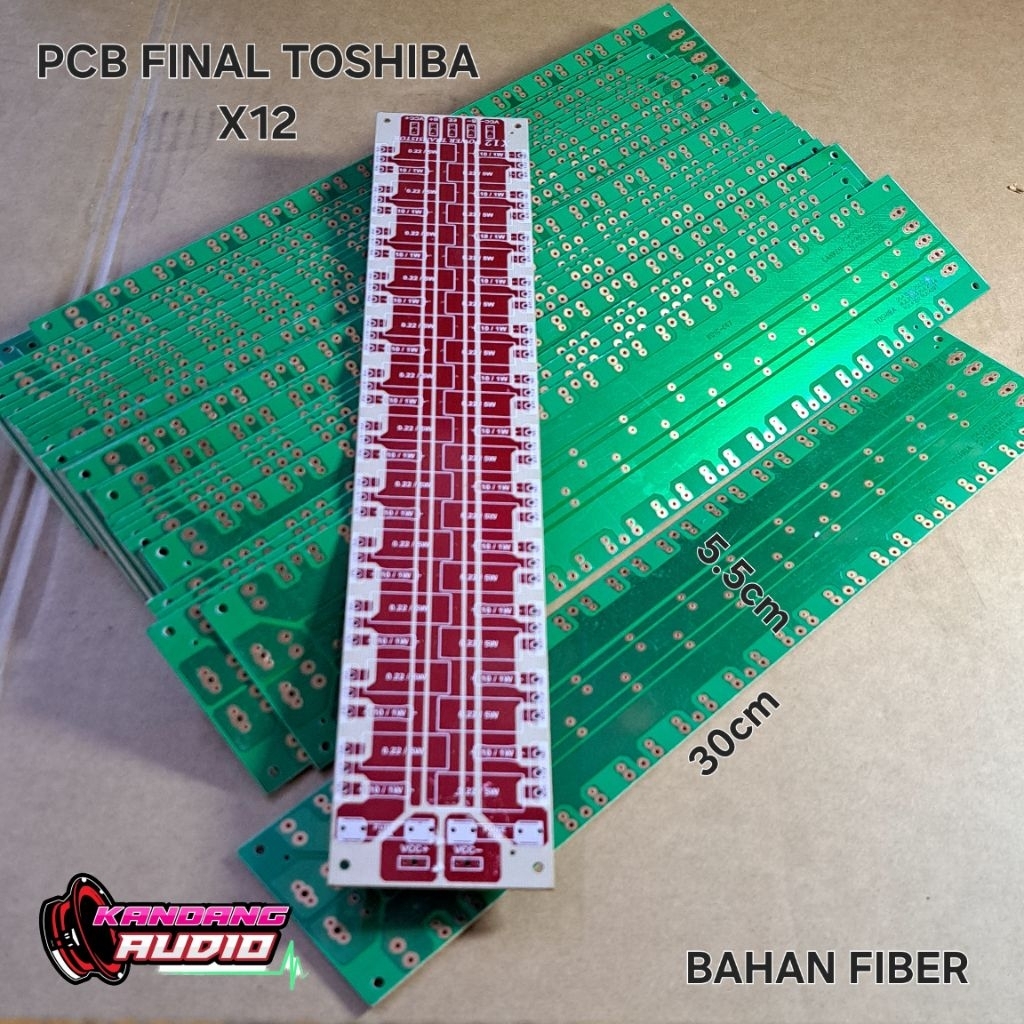 PCB FINAL TRANSISTOR TOSHIBA DAN SANKEN