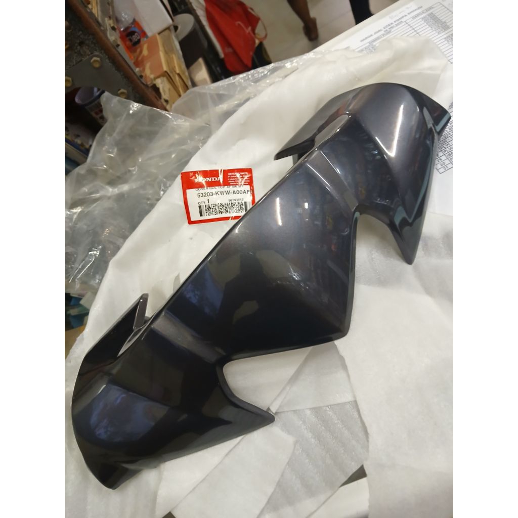 53203 KWW A00AFB COVER VISOR BATOK DEPAN REVO 110 ABSOLUTE REVO 110 REVO DX ORIGINAL AHM