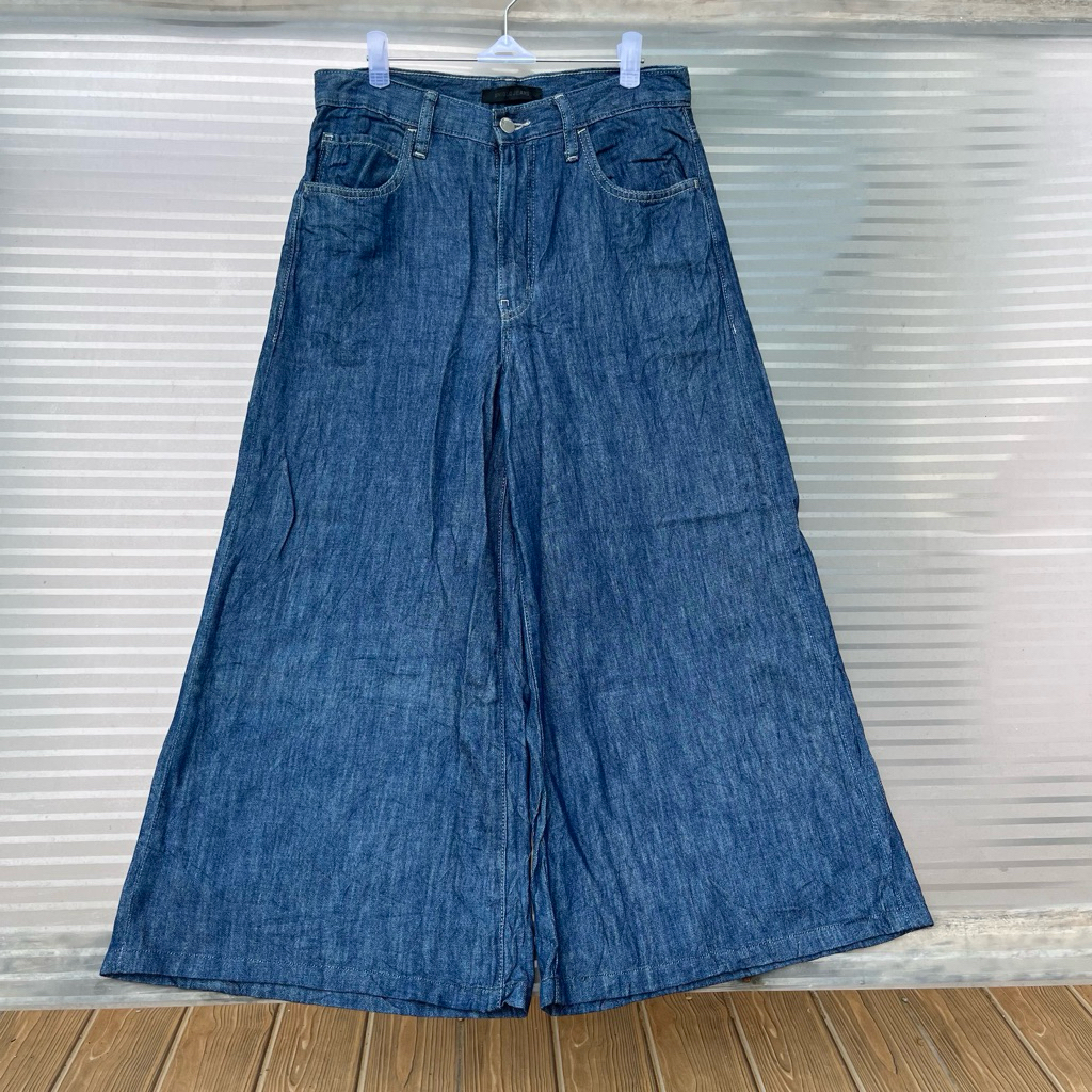 Uniqlo Super Wide Soft Jeans Kulot Denim