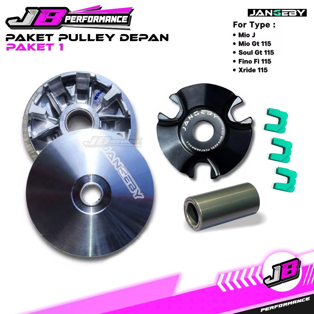 Paket Kirian Pulley Depan JANGEBY Mio J Mio GT Soul GT 115 Fino FI 115 Xride 115 Pully Rumah Roller