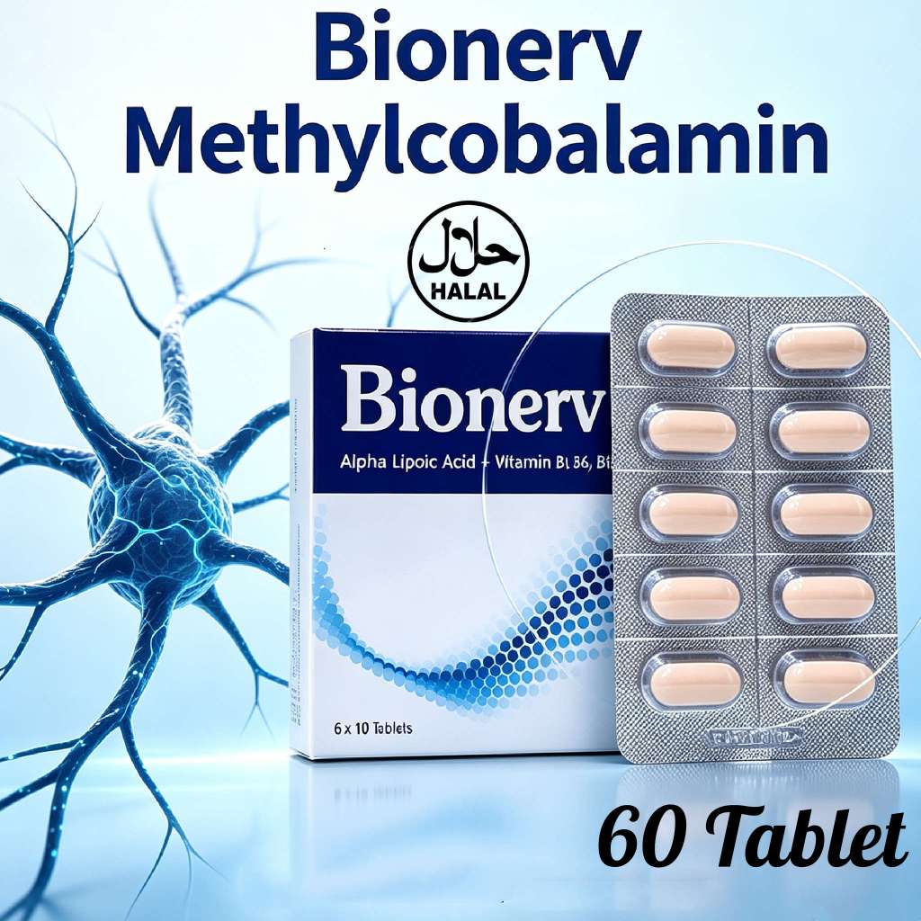 Bionerv + Vitamin B1 B6 B12 6x10 Tablet - Butir Multivitamin Dan Lipoic Acid Untuk Daya Tahan Tubuh