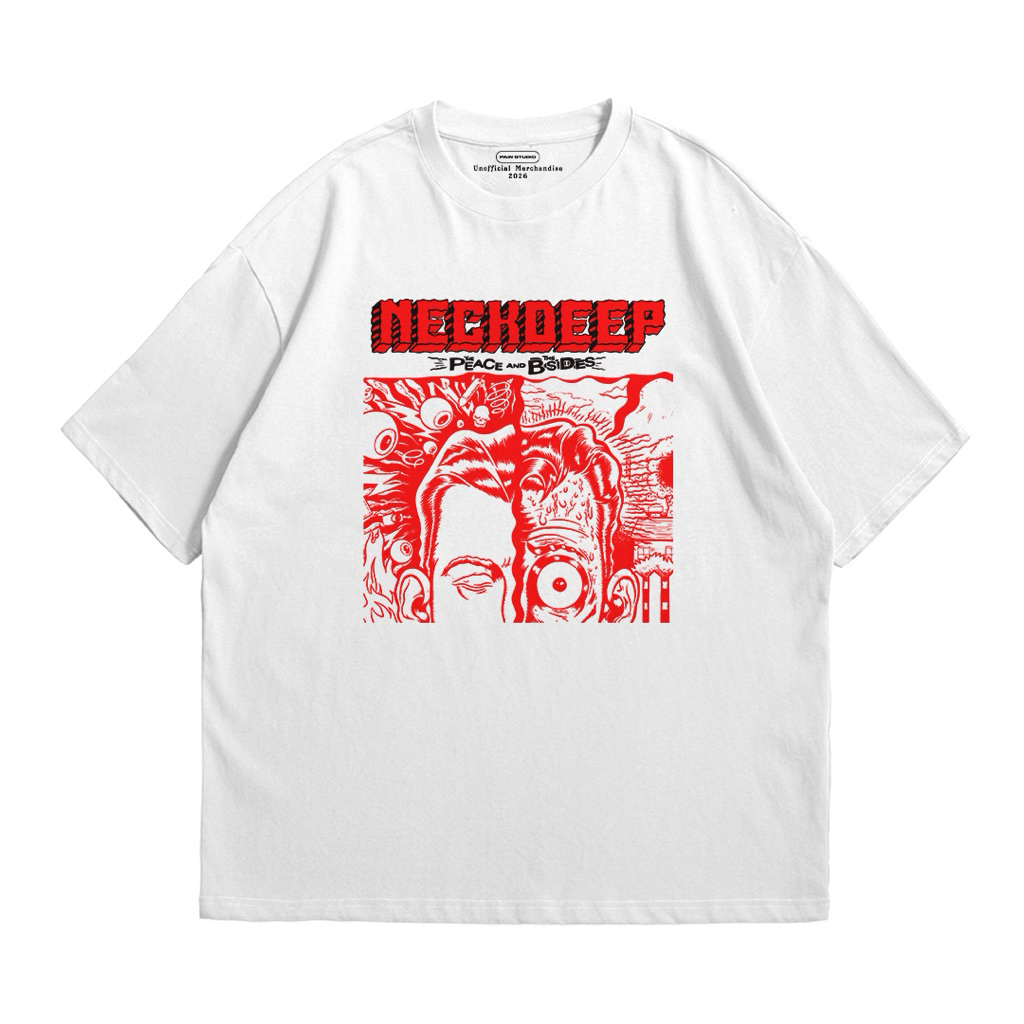PAIN STUDIO NECK DEEP TSHIRT OVERSIZE BOXY