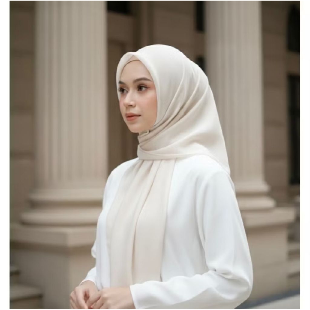 hijab Paris japan jadul premium segi empat/Paris japan jadul premium segi empat polos