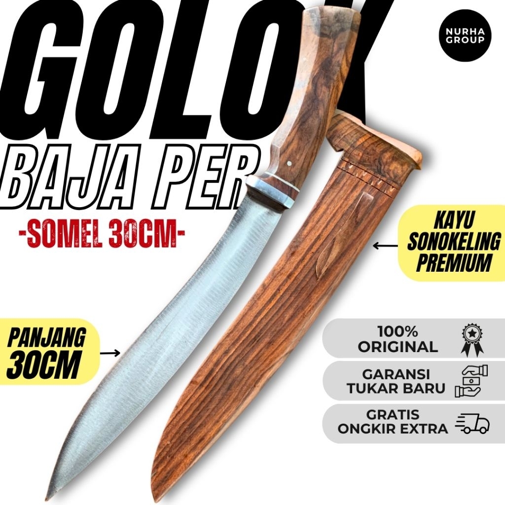 golok kukri petualang 30 cm baja per SUP9