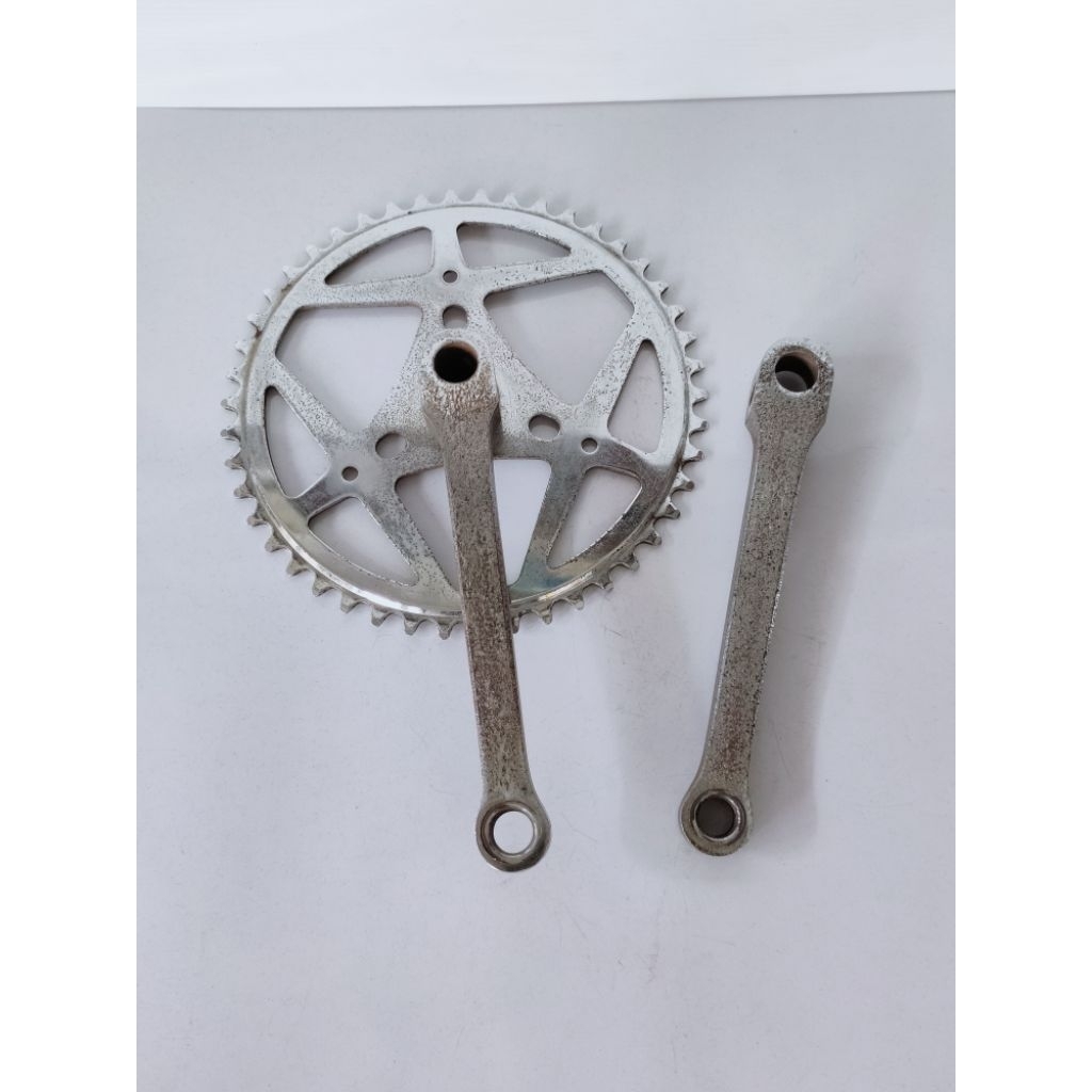 Crank set gir depan sepeda chainring 46T crank arm pedal onthel bmx osbmx mini lowrider oldschool bm