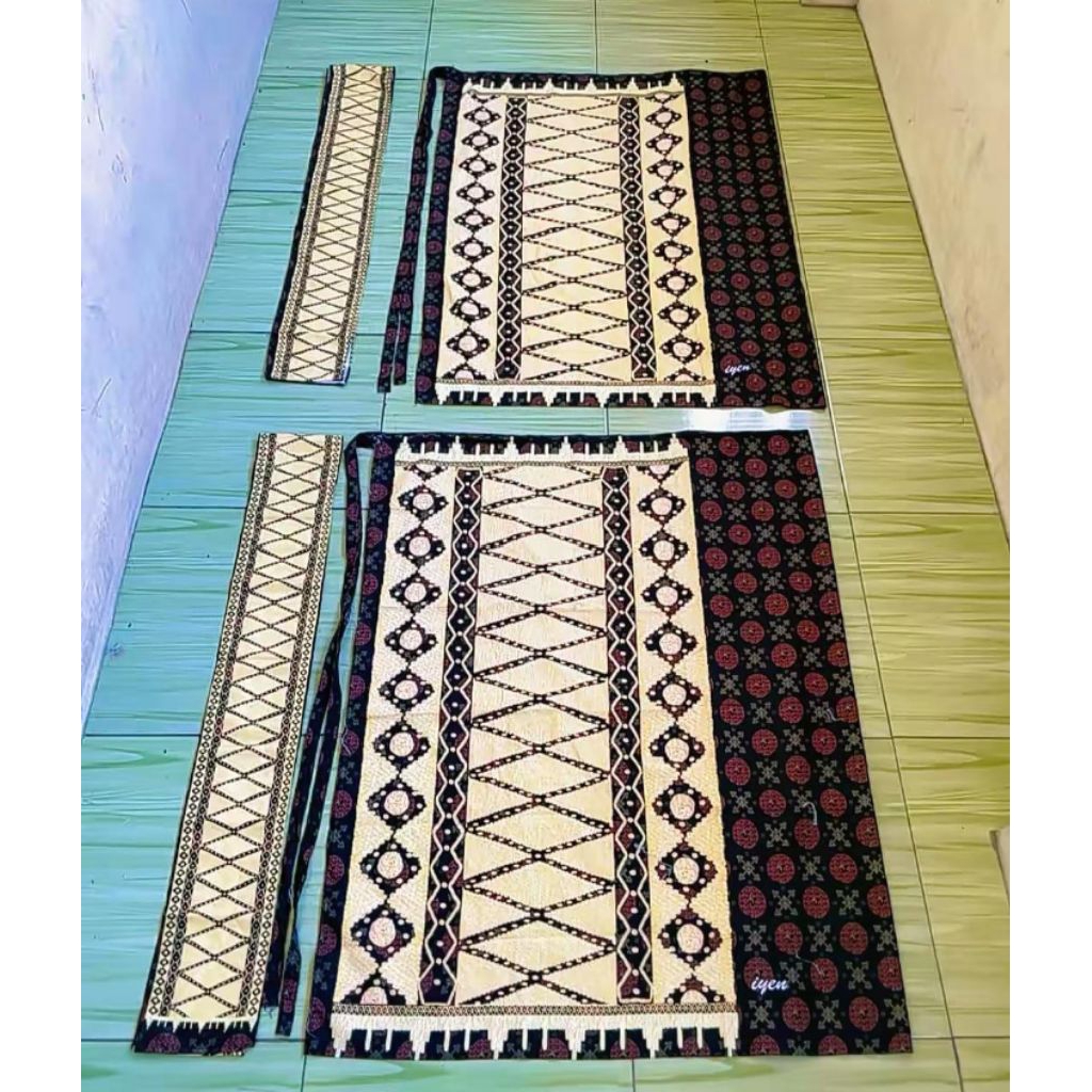 Kain Lilit Printing motif Tapis Lampung