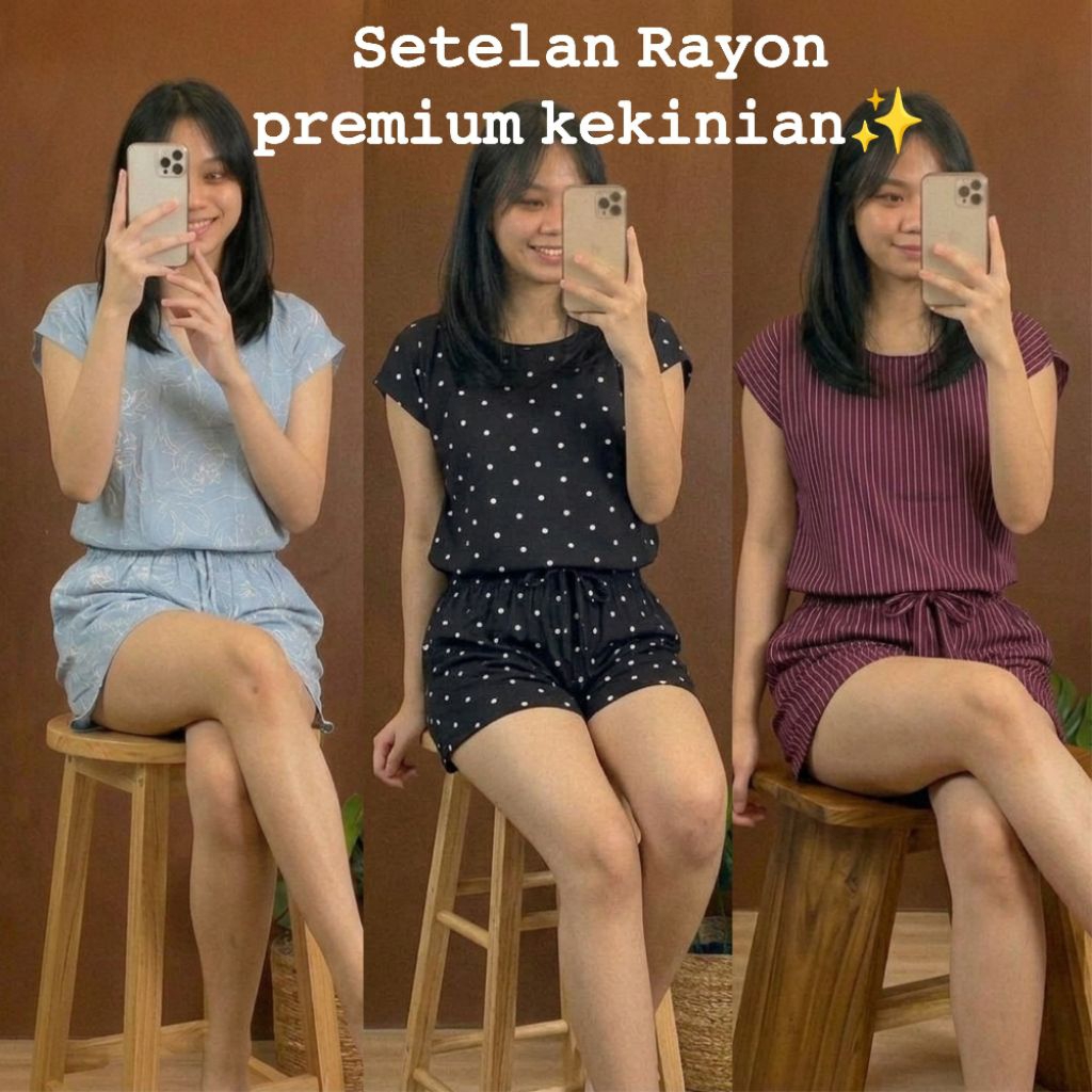 Sandang.id - Setelan Rayon Kekinian Wanita | setelan wanita | setelan baju rumahan