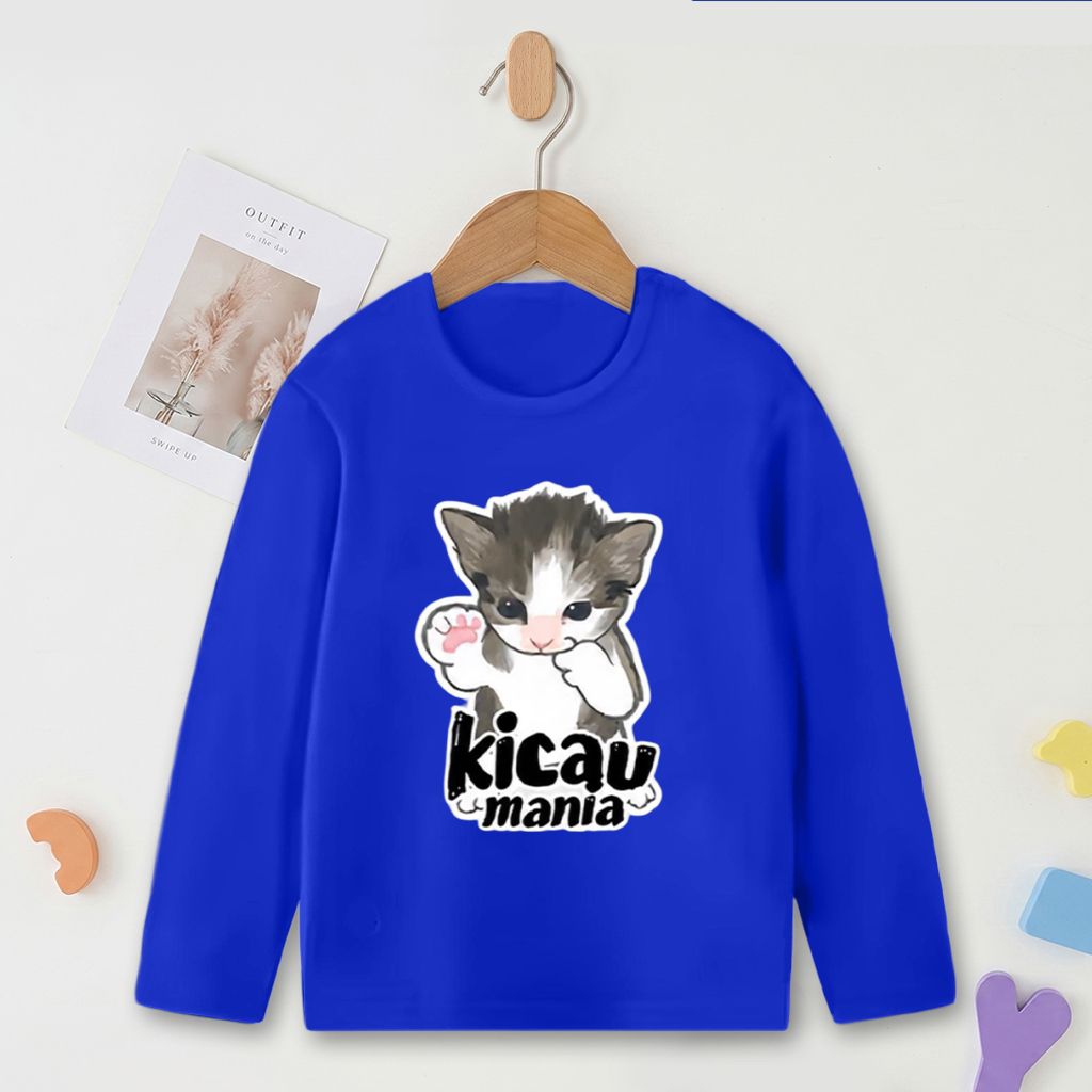 Kaos Lengan Panjang Anak Cewek Cowok Gambar Kicau Mania Viral
