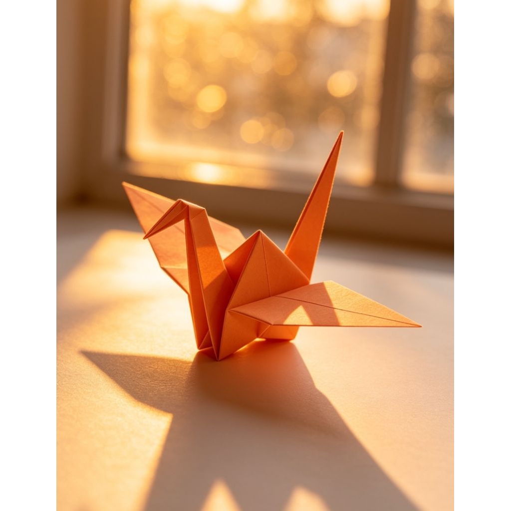 4pcs origami bentuk dinosaurus, perahu, burung dan kupu kupu